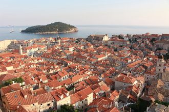 Vista dall'alto della città di Dubrovnik