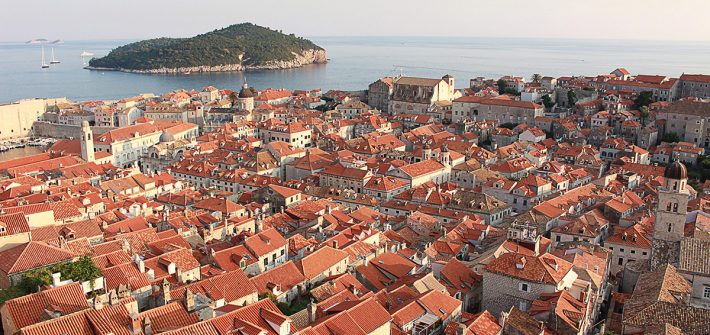 Vista dall'alto della città di Dubrovnik