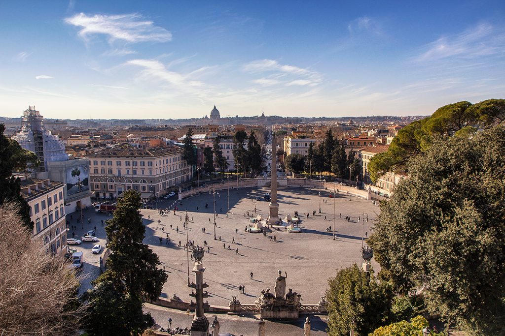 Piazza del Popolo ripresa dal Pincio, ecco cosa vedere a Roma in tre giorni