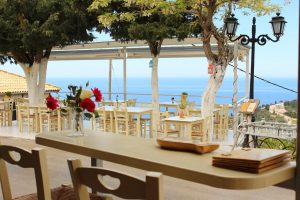 Vista dalla Lefkatas Taverna a Lefkada