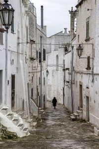 Sigona che passeggia in via Clemente Leonardo