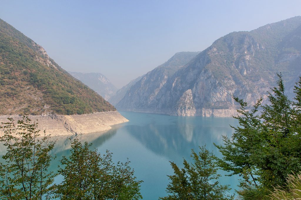 Lago di Piva ripreso durante le vacanze in Montenegro