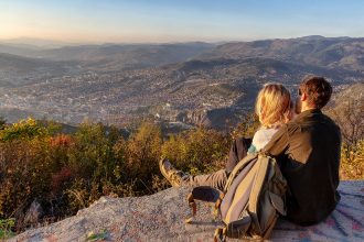 Panorama della città di Sarajevo ripreso durante il mio viaggio in Bosnia