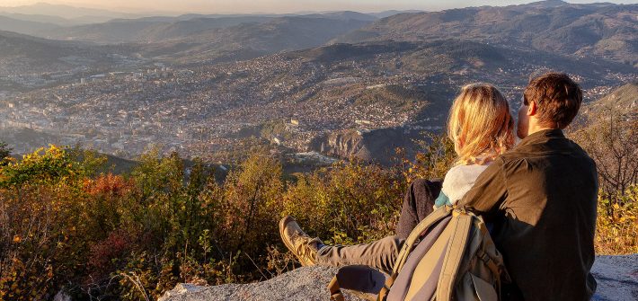 Panorama della città di Sarajevo ripreso durante il mio viaggio in Bosnia