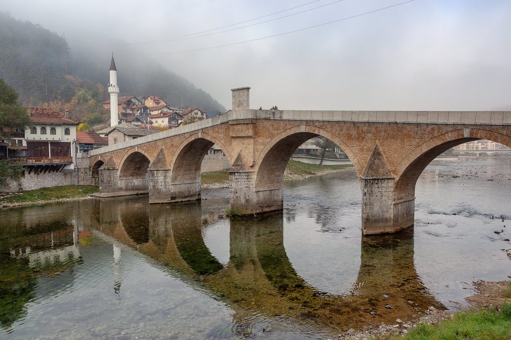 Il piccolo villaggio di Konjic visto durante il mio viaggio in Bosnia