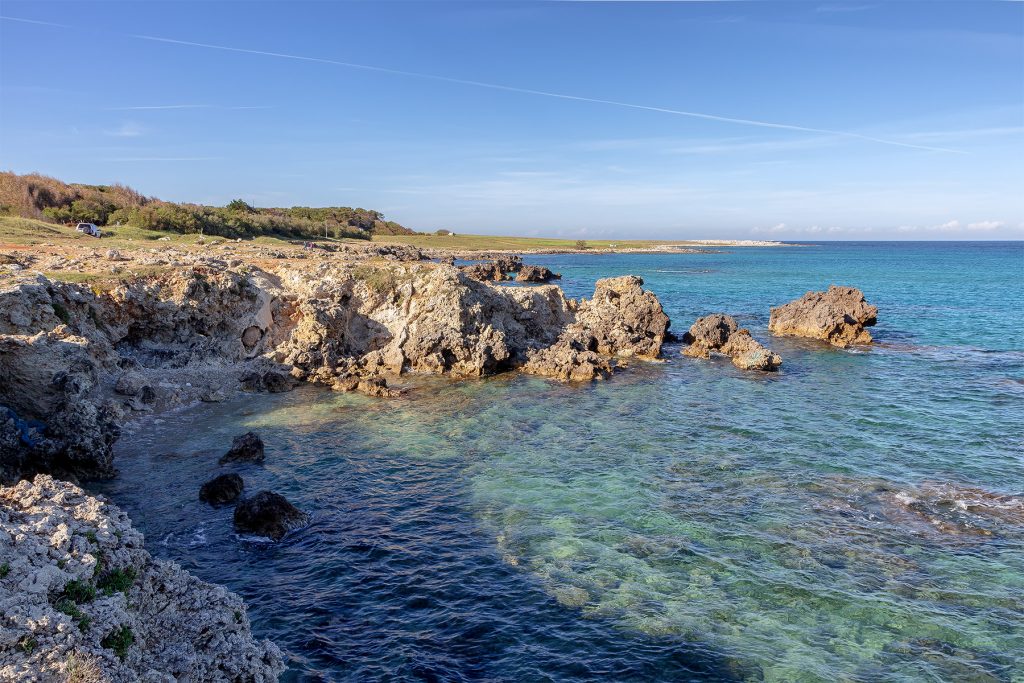 Baia delle Orte nel periodo primaverile senza turisti